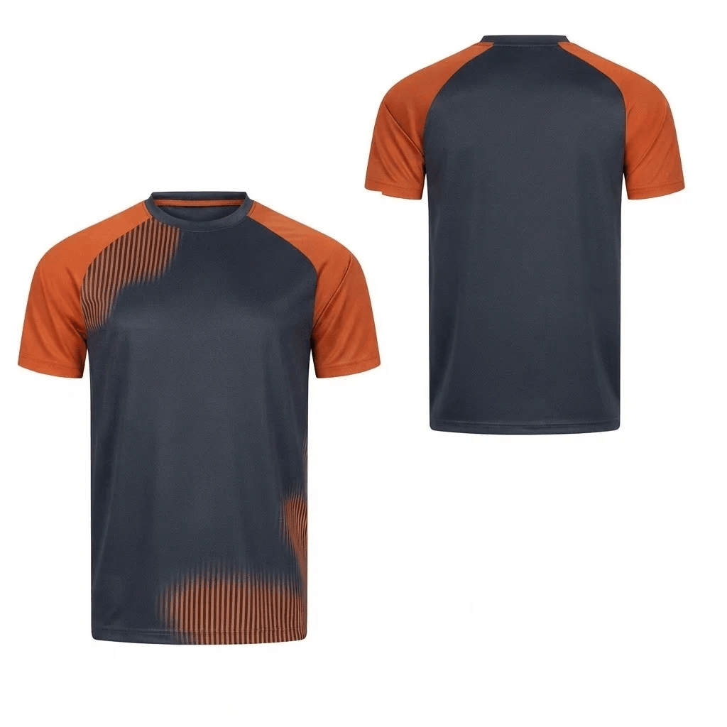 Charcoal Orange Fade Tennis Kit