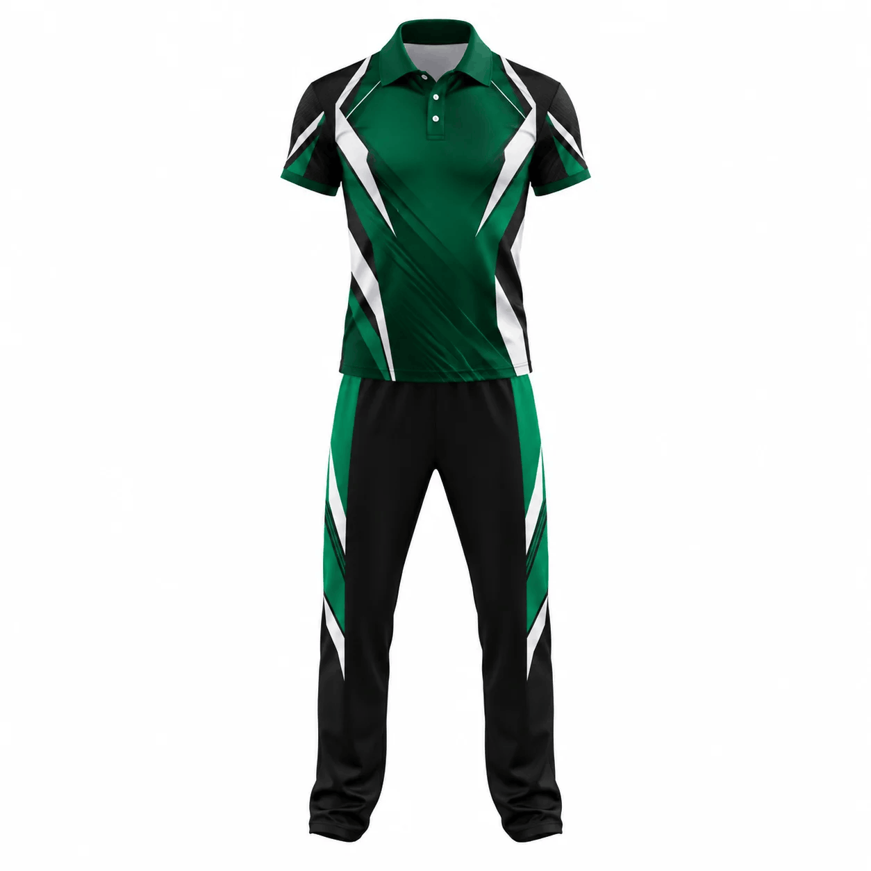 Green Chevron Cricket Uniform Green Chevron Cricket Uniform