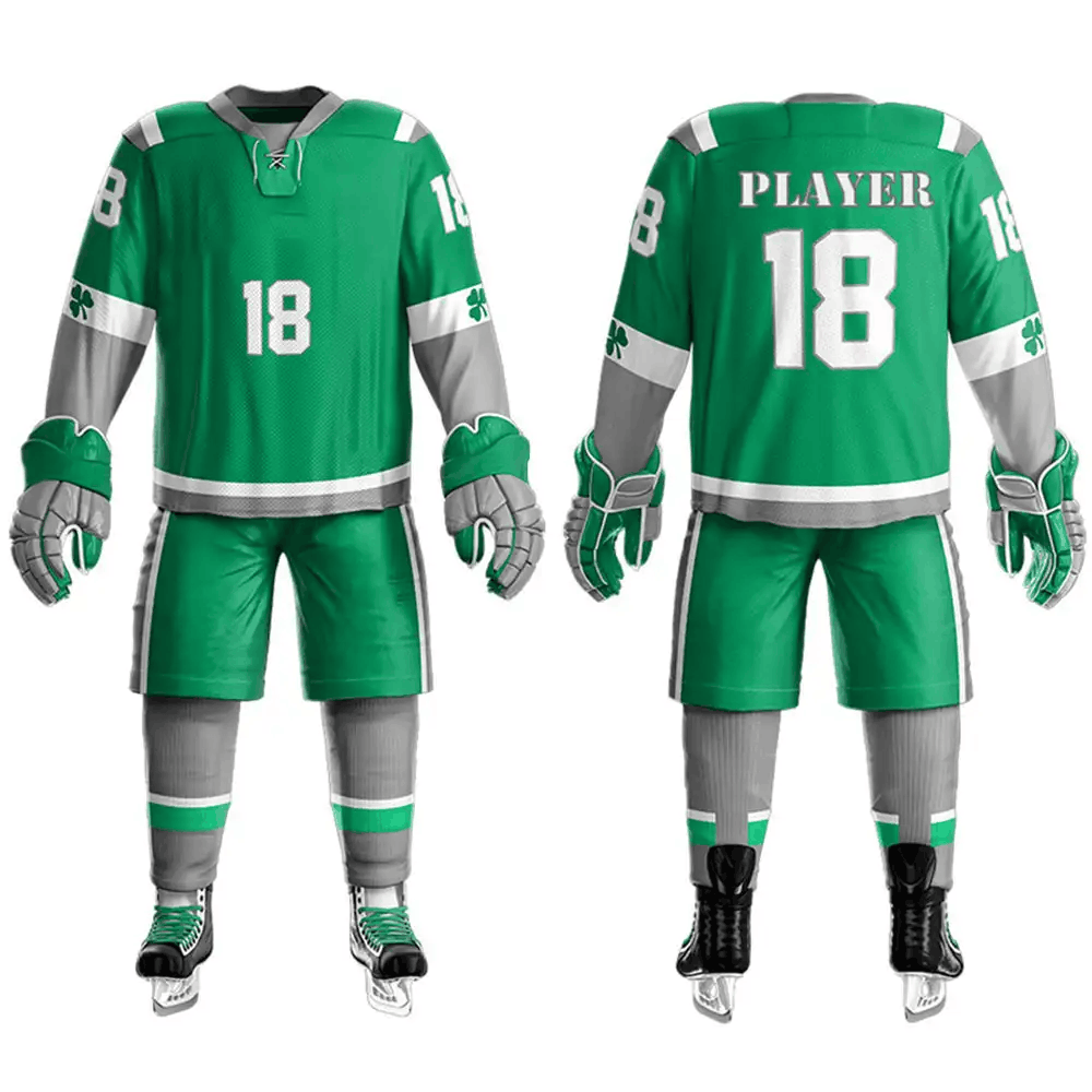 Jade Shamrock Hockey Uniform