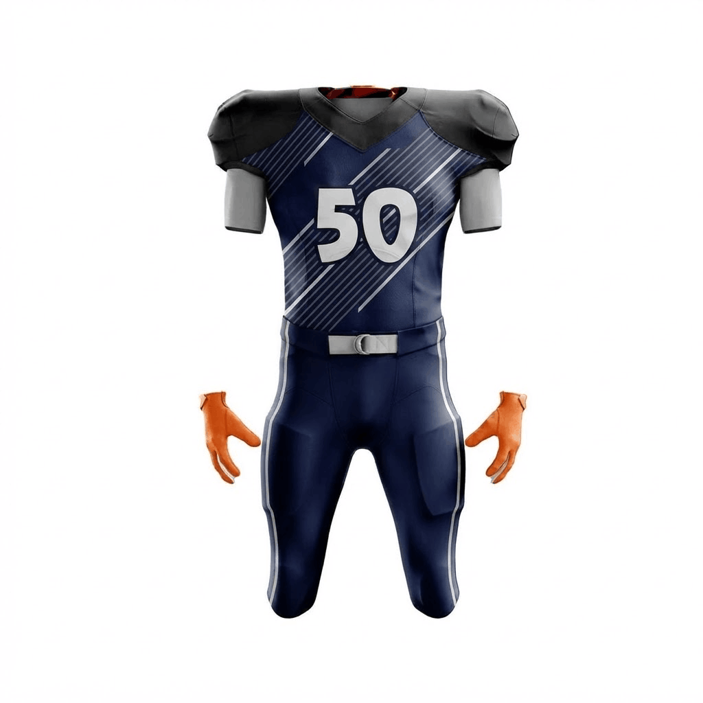 Navy Stripe Football Uniform