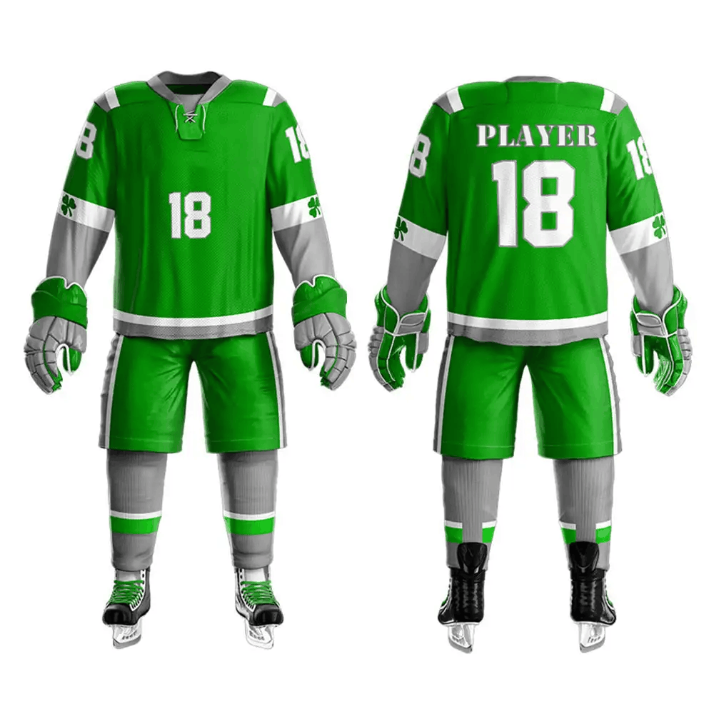 Green Clover Hockey Uniform